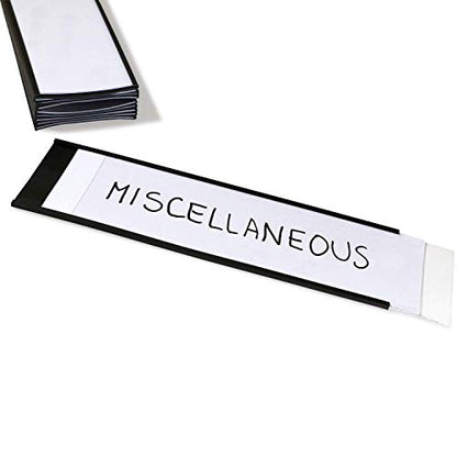 SmartSign Magnetic 'C' Channel Label Holders | 2.5" x 8" Pack of 10 - size: 2.5" x 8"