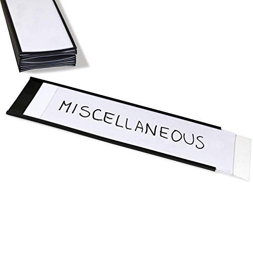 SmartSign Magnetic 'C' Channel Label Holders | 2.5" x 8" Pack of 10 - size: 2.5" x 8"