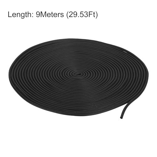 uxcell Foam Rubber Weather Seal Strip, 2mm(5/64") Diameter 9 Meters (29.53Ft) Long Round EPDM Rubber for DIY Gasket, Warehouse, Pads, Foam Tubing, Crafts - size: 2mmx9m