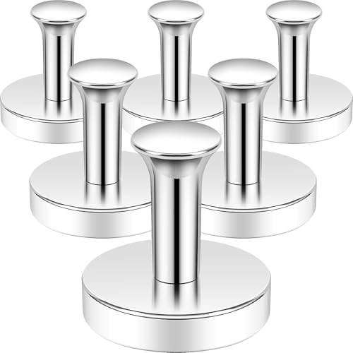 Neosmuk Magnetic Hooks Steel Tube Design for Cruise,80lb+ Silver,6 Pack - color: Silver, size: 6P