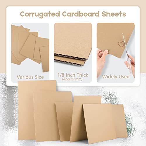Golden State Art 10 Pack 8x10 Corrugated Cardboard Sheets 1/8" Flat Inserts - color: 10-pack, size: 8x10