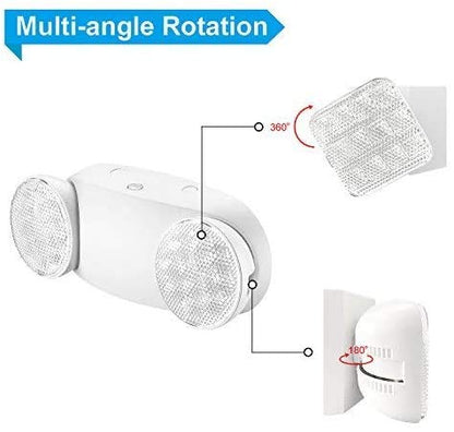 SPECTSUN 10 Pack LED Emergency EXIT Sign Lighting Combo- 120-277V Emergency Exit Lights for Home Power Failure-UL 924 Certified Commercial Emergency Light Fixtures,Ebulb Led Light Bulb - size: 10 Pack