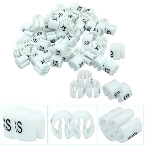 Clothes Hanger Marker, White, 100Pcs - color: White-xs