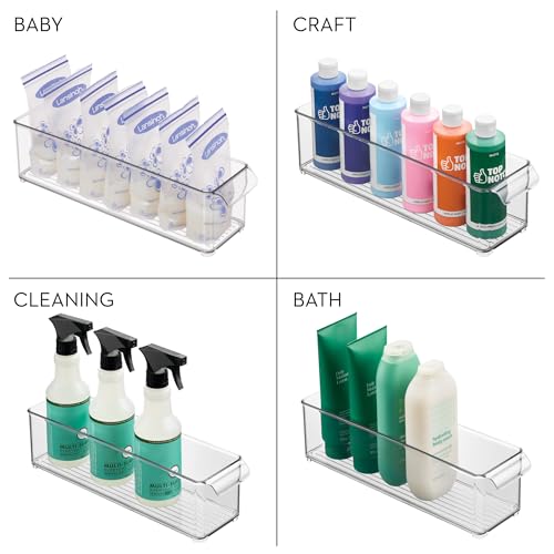 iDesign Stackable Fridge Storage Bin, Clear - style: Pack of 1