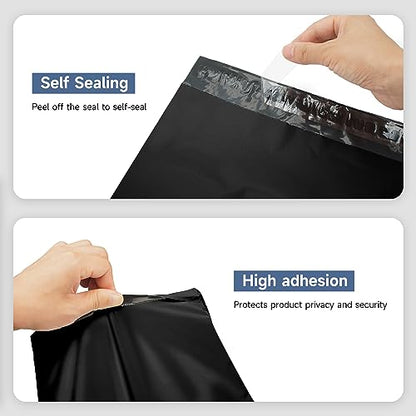 KKBESTPACK Large Poly Mailers 10x13 Shipping Bags for Small Business – Self Sealing Package Envelopes (10 x 13,Black),100 Count (Pack of 10) - color: Black, size: 10" x 13" 100 pcs (Pack of 10)