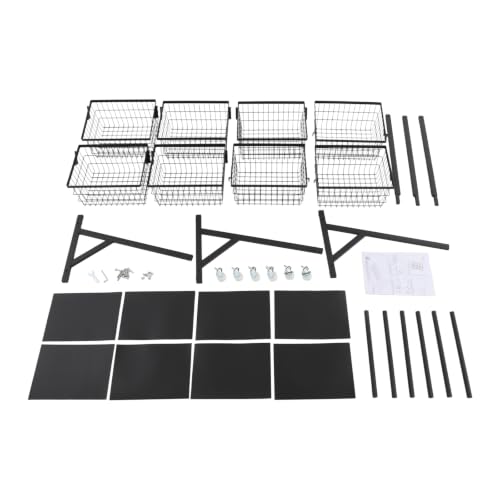 Store Snack Rack Display Stand, Multifunctional Retail Display Racks, Black - color: Black
