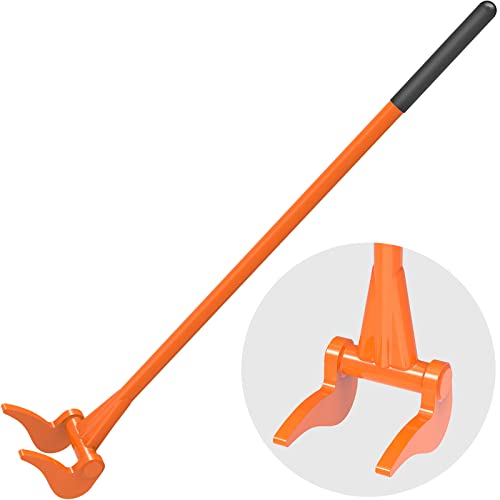 Insaga Fully Welded Pallet Buster 50''All-Steel Handle Pallet Breaker Heavy Duty Industrial Deck Board Removal Tool, Non-Slip Grip Pallet Pry Bar for Efficient and Effortless Board Removal - color: 50''- Thick 3mm Handle