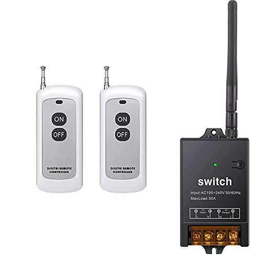 Wireless Remote Switch,AC 110V/120V/240V/40A Relay 984FT Long Range - color: Remote Switch--110V-240V--984FT