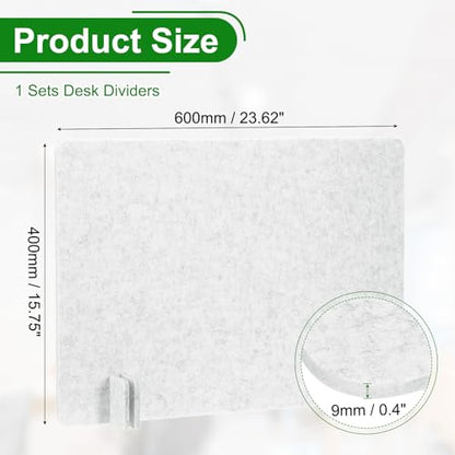 PATIKIL Desk Dividers 24" x 16",with 4Pcs Support Feet, Light Gray Style B - color: Light Gray Style B, size: 24" x 16"