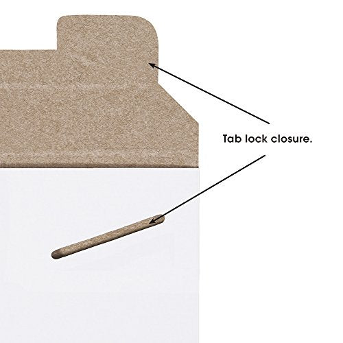 BOX USA 13" x 18" Stayflats Rigid Flat Mailers, White, for Keeping Documents, Photos, and Artwork Protected During Shipping (100 Pack)