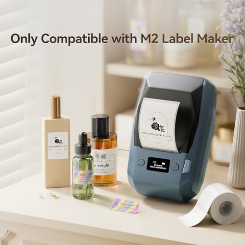 NIIMBOT M2/M3 Thermal Transfer Labels 1.57" x 0.78" (40x20mm) Silver - size: 40*20MM Silver