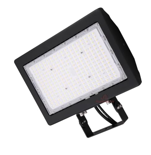 RuggedGrade 200W Kivo Series LED Flood & Area, Security Lighting - color: Black - 5000K, size: 200W–Yoke Mount–Kivo