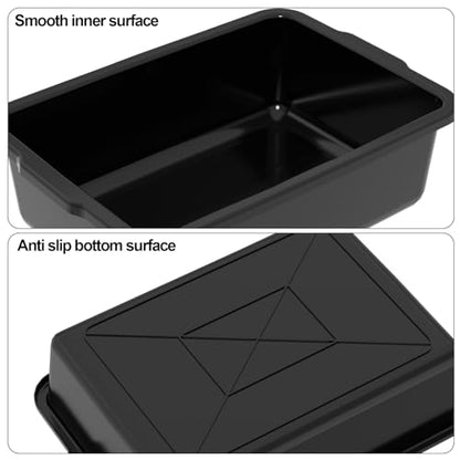 Sandmovie 4 Packs Commercial Restaurant Bus Tub, 25 L Plastic Bus Box - size: 25 L