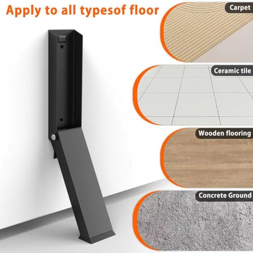 Kick Down Door Stoppers, Black - size: Black