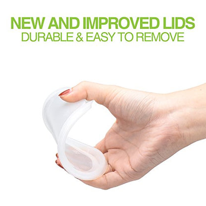 Glotoch Express 24 Sets 8 oz Deli Containers with Lids,Leakproof & BPA Free - size: 8 oz - 24 Sets