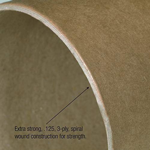BOX USA Mailing Tubes, 4" W x 30" H, 12-Pack - Heavy-Duty Round Corrugated Tubes for Mailing and Storage of Blueprints, Artwork, Crafts, Posters, Long Art Holder - size: 4x30" 12-Pk