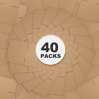 CRUGLA 40 Packs 7x5x5 Shipping Boxes, Brown Mailing Boxes - size: 7x5x5 Inch