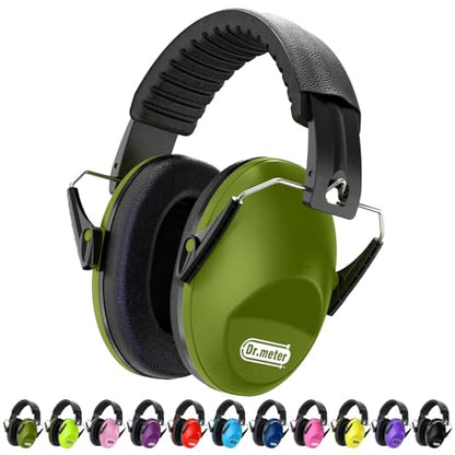Dr.meter Noise Cancelling Headphones for Autism, Noise Reduction Ear Muffs - color: Army Green
