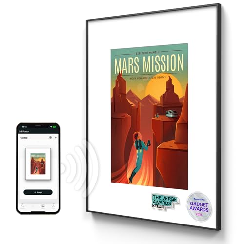 INKPOSTER Tela 28.5" - Color Screen E Ink Spectra 6 with Sharp IGZO - Up to 1 Year on one Charge - Paper-Like: Silent, no Blue Light - Aluminium Body - Thousands of Artworks in Application
