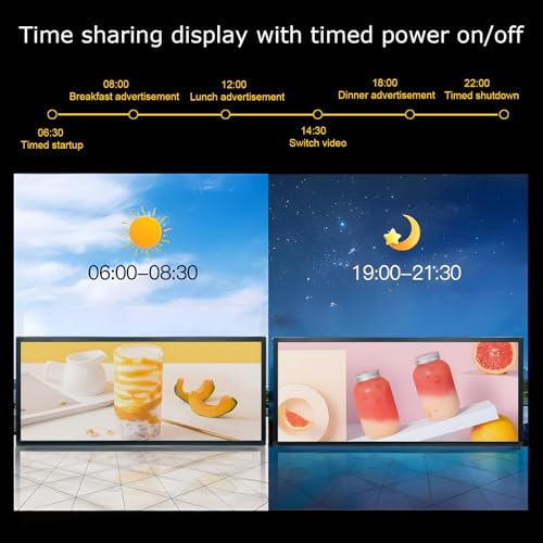 P6 Programmable Led Sign Custom Scrolling Outdoor Digital Signs For Businesses Display Screen Electronic Message Board Stock Ticker Advertising Pixel Led Panel Marquee 40"X17" - size: P6 40"x17"x2.4" Indoor/Outdoor