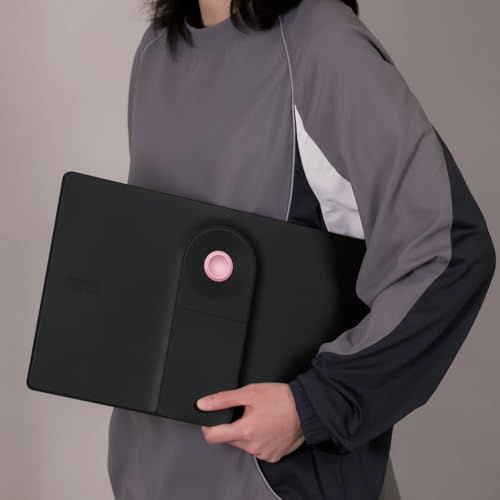 SOTSU SleekView 15.6" Portable Monitor | FHD 1920x1080 | 300 Nits | 100% sRGB | 60Hz | 6W | HDMI | USB-C | Lightweight | Gaming | Laptop | Smartphone | Travel | Sleek & Stylish Design - color: Black Pink