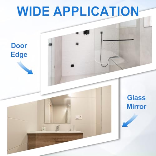 uxcell Clear Edge Trim 9.8Ft Silicone U Channel Edges Guards Fits 1/2" - size: 9.8Ft x 3/4" x 15/32", Fits 1/2"