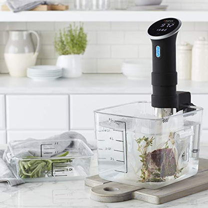 Rubbermaid Commercial Products Plastic Space Saving Square Food Storage Container, 18 Quart, Clear, for Kitchen/Sous Vide/Food Prep - size: 18 Qt., style: Container