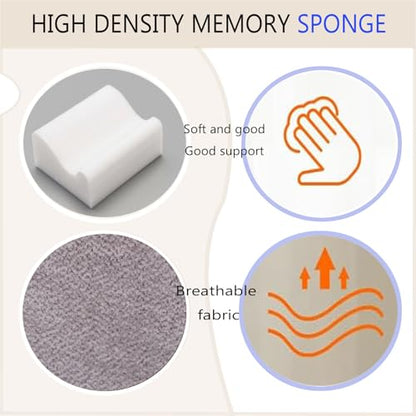 Work Foot Rest Under Desk,Comfort Foot Rest for Couch - color: Light Grey