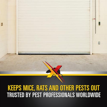 Xcluder X2 Rodent Proof Roll-Up Door Seal Kit, 16' x 2" x 1.625" Pest Control Retainer and Sealer, Suitable for Residential or Commercial Property Use - size: 2.0 in. x 1.625 in.