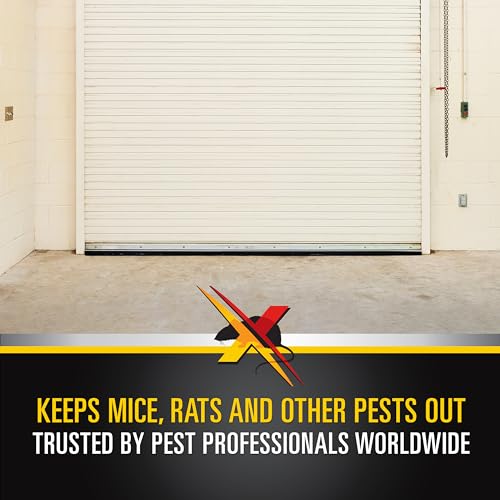 Xcluder X2 Rodent Proof Roll-Up Door Seal Kit, 16' x 2" x 1.625" Pest Control Retainer and Sealer, Suitable for Residential or Commercial Property Use - size: 2.0 in. x 1.625 in.