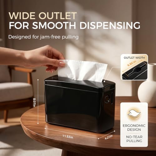 Multifold Paper Towel Dispenser Countertop, Non-Slip, Black - color: Black