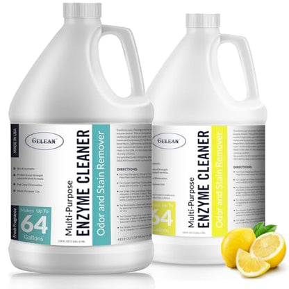Multi-Purpose Probiotic Enzyme Cleaner, Made in USA - Stain and Odor Remover - Concentrated - Professional & Home Strength Drains, Floors, Bathrooms, Toilets Trash Can,