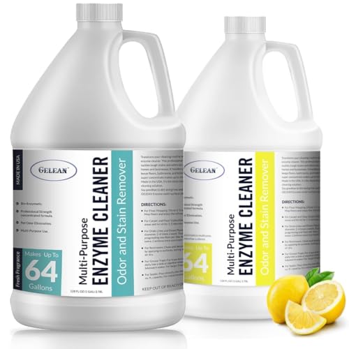 Multi-Purpose Probiotic Enzyme Cleaner, Made in USA - Stain and Odor Remover - Concentrated - Professional & Home Strength Drains, Floors, Bathrooms, Toilets Trash Can,