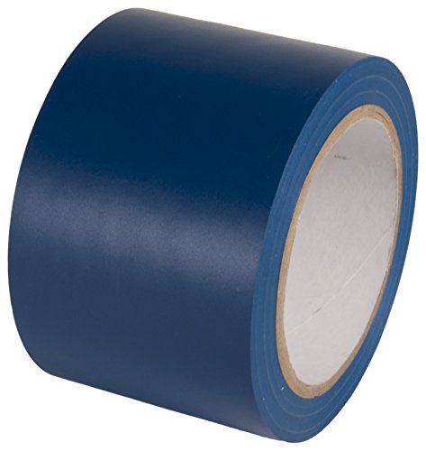 INCOM Manufacturing: PVC Vinyl Safety Aisle/Pipe Marking Conformable Durable Color Coding Abrasion Resistant Tape, 3 inch x 108 ft., Safety Blue - Ideal for Walls, Floors, Equipment - size: 3 Inches x 108 Feet