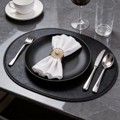 Gogailen Restaurant Value, Stoneware Coupe Shape Plate 11 inch, Matte Black, Case of 12 - color: Matte Black, size: Plate 11"