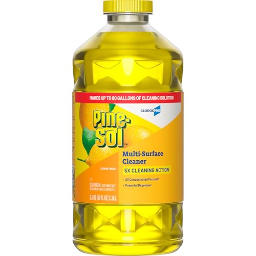 Pine-Sol CloroxPro Multi-Surface Disinfectant Cleaner, Lemon, 80 fl. oz. - size: 80 Fl Oz (Pack of 1)
