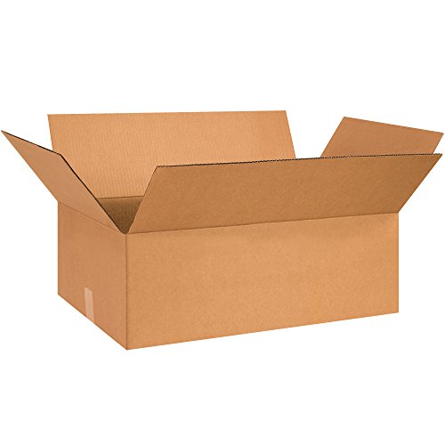 BOX USA 26x15x7 Flat Corrugated Boxes, Flat, 26L x 15W x 7H, Pack of 20 | Shipping, Packaging, Moving, Storage Box for Home or Business, Strong Wholesale Bulk Boxes
