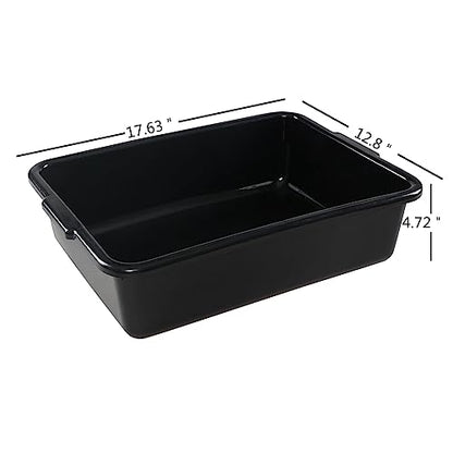 13 Liters Commercial Bus Tub, 4 Packs Bus Tubs Box/Wash Basin Tub - size: 13 L
