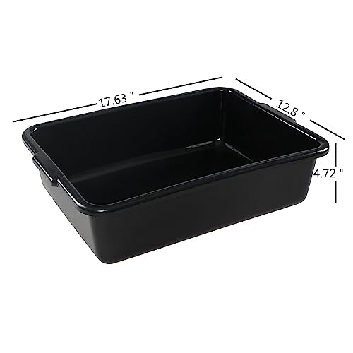 13 Liters Commercial Bus Tub, 4 Packs Bus Tubs Box/Wash Basin Tub - size: 13 L