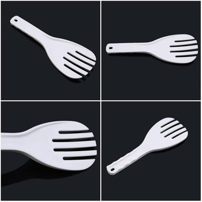 2 Pack Large Rice Paddle Non-Stick 10'' Serving Rice Spoon Rice Scooper Rice Spatula Salad Servers Salad Tongs for Commercial Rice Cooker Warmer Large Capacity Rice Maker Pot Restaurant Canteen