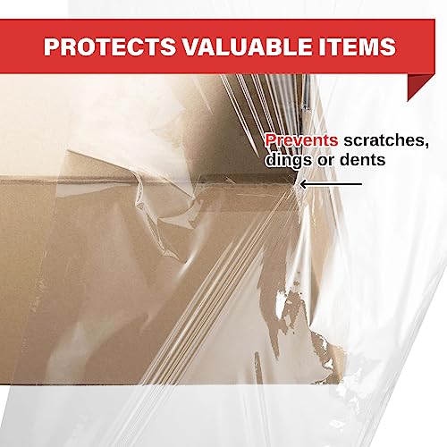 Simply Cool 4 Pack Stretch Wrap 18 Inch 80 Gauge Shrink Wrap - color: Clear, size: 4 Pack