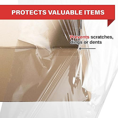 Simply Cool 4 Pack Stretch Wrap 18 Inch 80 Gauge Shrink Wrap - color: Clear, size: 4 Pack