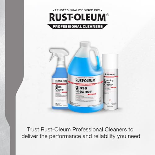 Rust-Oleum Professional Cleaners Glass Cleaner | One Gallon (128oz) | Ready to Use Refill Bottle | Professional Strength | Ammonia Free - size: 128 Fl Oz (Pack of 1)