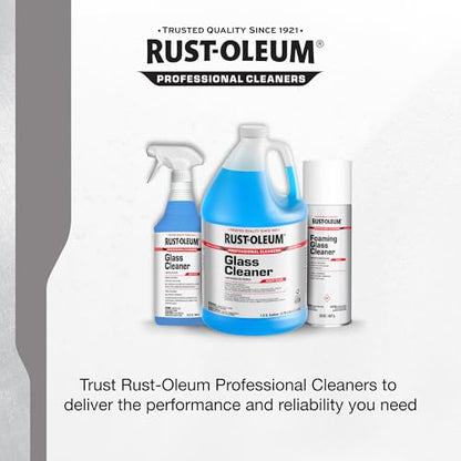 Rust-Oleum Professional Cleaners Glass Cleaner | One Gallon (128oz) | Ready to Use Refill Bottle | Professional Strength | Ammonia Free | 4 Pack - size: 128 Fl Oz (Pack of 4)