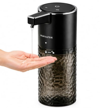 Touchless Automatic Electric Liquid Soap Dispenser - color: Black Water‑ripple, size: Liquid