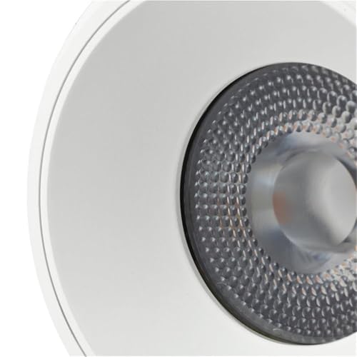 Pemberly Row 4.25" Aluminum LED Downlight, Surface Mounted Fixture, White Finish, Dimmable, 20W, 3000K, 1746 Lumens, ETL Commercial Grade Lighting for Residential or Commercial Spaces