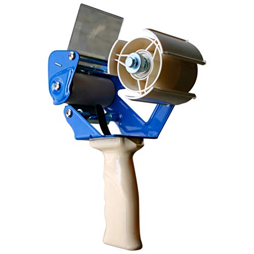 APQ Industrial Packing Tape Dispenser for 3" Tape. Side Loading Tape Gun. Heavy Duty Hand Tape Gun. Lightweight and Portable for Commercial Packaging, Shipping, Moving, Carton and Box Sealing. - size: 3"