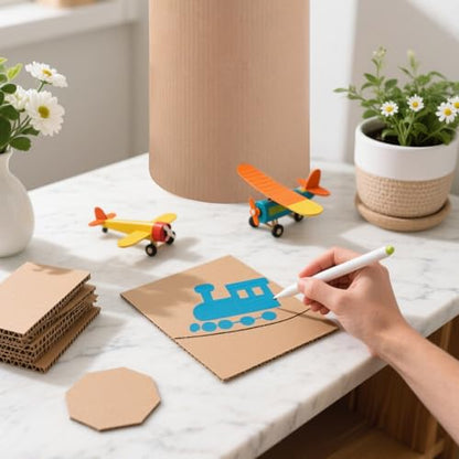 17 x 394 Inch Corrugated Cardboard Roll, Corrugated Paper Single Face - size: 17 x 394 Inch