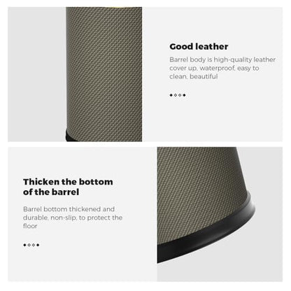 2.4 Gallon Bathroom Trash Can with Lid, Bedroom Trash can - color: 9L-Checked Grey