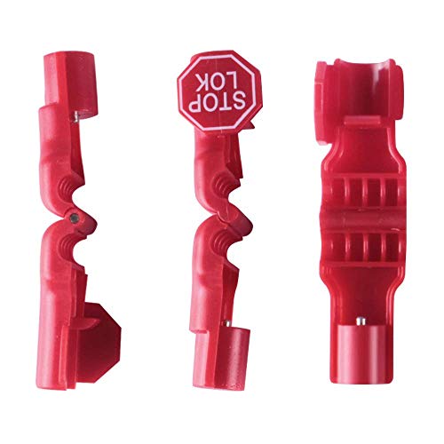 Eau 100 Packs of Peg Hook Locks Retail Shop Security Stop Lock, Anti Theft peg Locks for Display Slat Wall.